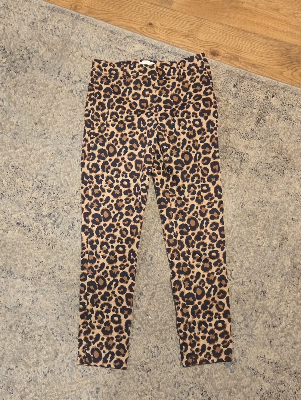Leopard Print Womens Side Zip Pants